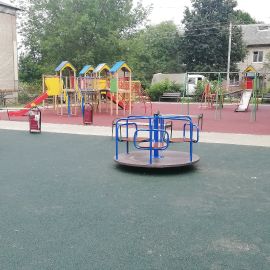 Детская площадка, Рылеево, д. 1, с/п Ганусовское 2018 г.