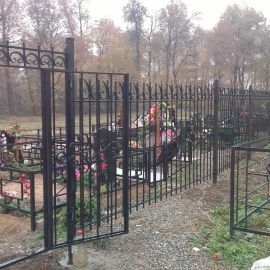 Ограждение кладбищ сп. Ганусовское. 2015 г.
