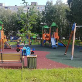 Детская площадка, Раменское, ул. Коммунистическая, д. 1, 2019 г._21