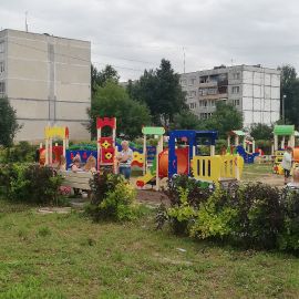 Детская площадка, Рылеево, с/п Ганусовское, 2018 г.